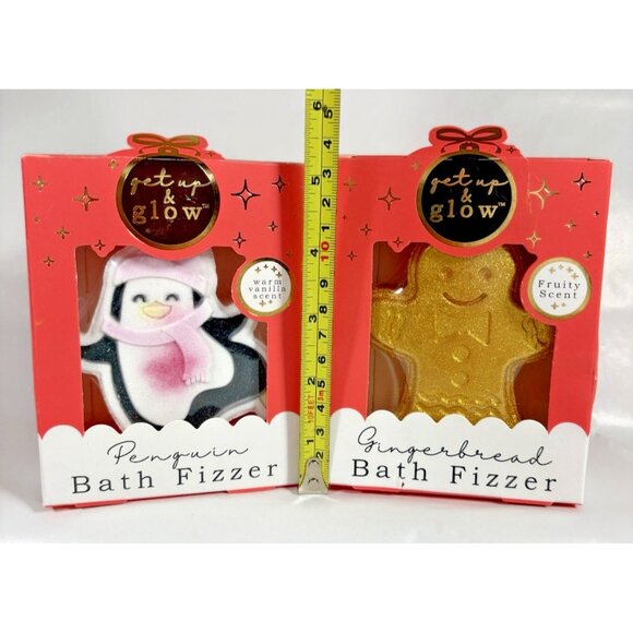 Get Up & Glow Bath Bomb Fizzer Fruity Gingerbread Vanilla Penguin Color Changing - Picture 9 of 9